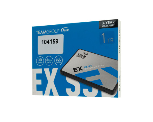 Жорсткий диск 2.5 SSD 1Tb Team EX2 Series, T253E2001T0C101, 3D NAND TLC, SATA-III Rev. 3.0 (6Gb/s), зап/чит. - 520/550MB/s NBB-104159