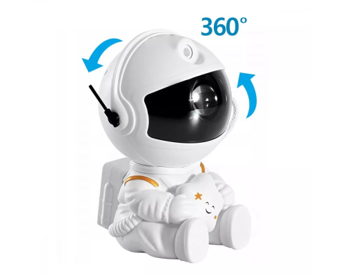 Лазерний нічник зоряного неба Astronaut Star white PLS-00-00120286
