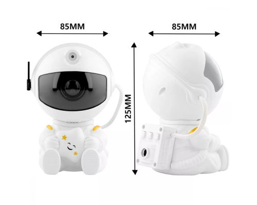 Лазерний нічник зоряного неба Astronaut Star black PLS-00-00120287