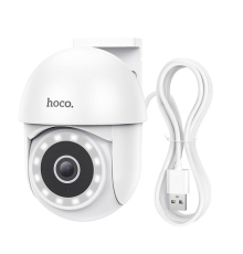 Смарт камера вулична Hoco D2 Wireless white PLS-00-00124265