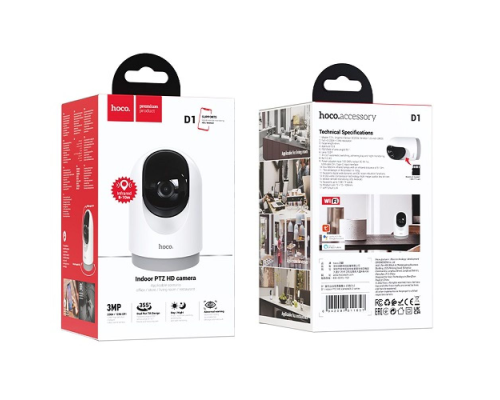 Смарт камера Hoco D1 Wireless white PLS-00-00124269