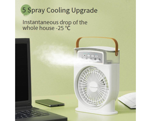 Портативний вентилятор Portable Cold Fan black PLS-00-00172169