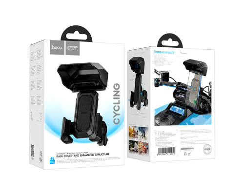 Велотримач для телефона HOCO H31 Wild Wolf bicycle motorcycle universal holder Black (6942007614450)