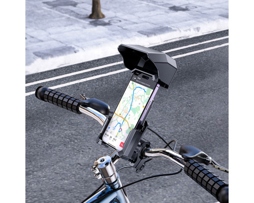 Велотримач для телефона HOCO H31 Wild Wolf bicycle motorcycle universal holder Black (6942007614450)