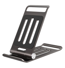 Тримач для мобільного HOCO PH49 Elegant metal folding desktop holder Gray