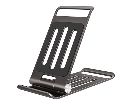 Тримач для мобільного HOCO PH49 Elegant metal folding desktop holder Gray