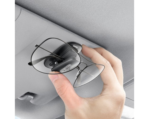 Тримач окулярів Baseus Platinum Vehicle eyewear clip (Paste type) Black ACYJN-A01 mag-695315622009656345