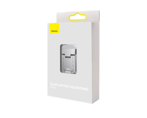 Підставка для ноутбука Baseus Slim Laptop Kickstand (2pcs) Silver LUZC000012 mag-6932172608415142682