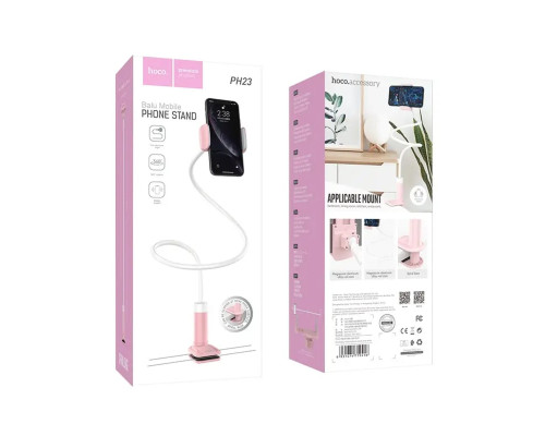Тримач для мобільного HOCO PH23 Balu mobile phone stand Pink White