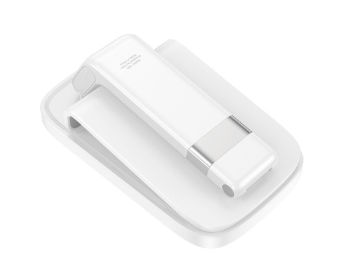 Тримач для мобільного HOCO HD8 Blackfish folding desktop stand White