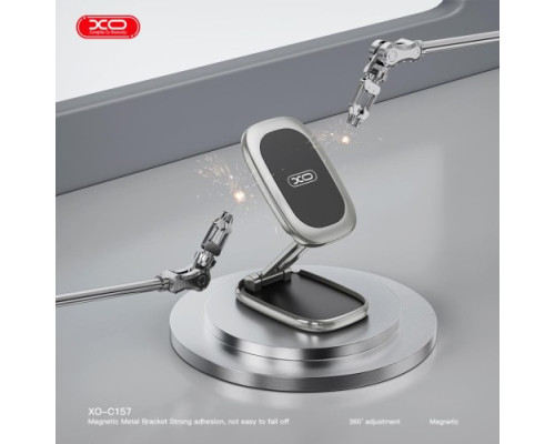 Автотримач XO C157 mini Folding Universal Magnetic Phone Holder Free Accessory Kit чорний mag-6975837581500136235