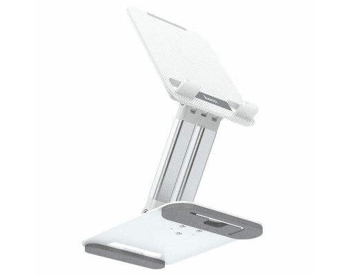 Тримач для мобільного HOCO PH48 Fun dual axis 360 rotating tablet desktop holder White