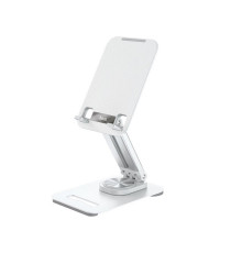 Тримач для мобільного HOCO PH48 Fun dual axis 360 rotating tablet desktop holder White