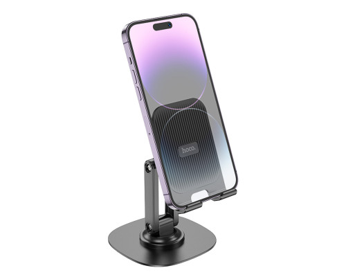 Тримач для мобільного HOCO HD6 Winner dual-axis rotating desktop stand Black