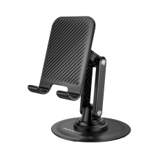 Тримач для телефона BOROFONE BH128 Admirado dual-axis rotating desktop stand Black (6941991120589)
