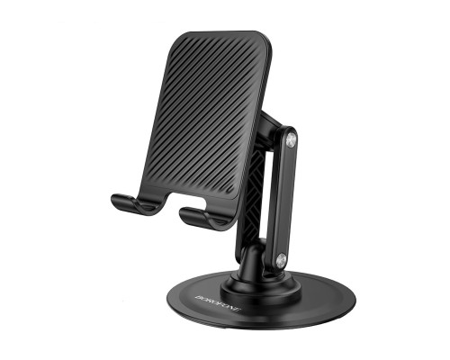 Тримач для телефона BOROFONE BH128 Admirado dual-axis rotating desktop stand Black (6941991120589)