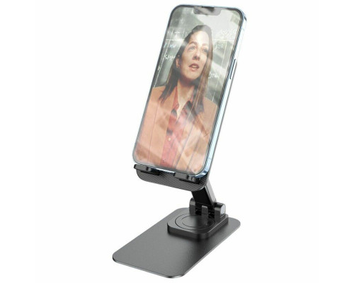 Тримач для мобільного HOCO PH50 Ivey folding rotatable desktop holder Black
