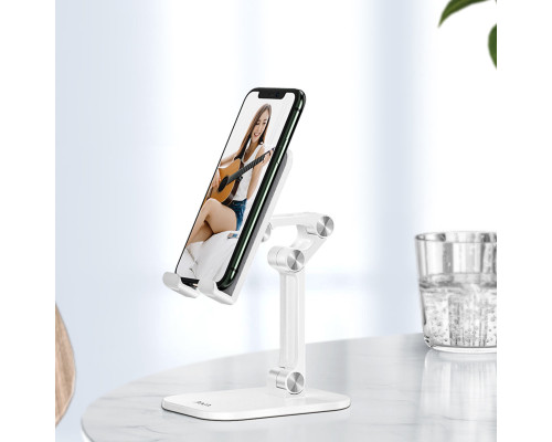 Тримач для мобільного HOCO PH34 Excelente double folding desktop stand White