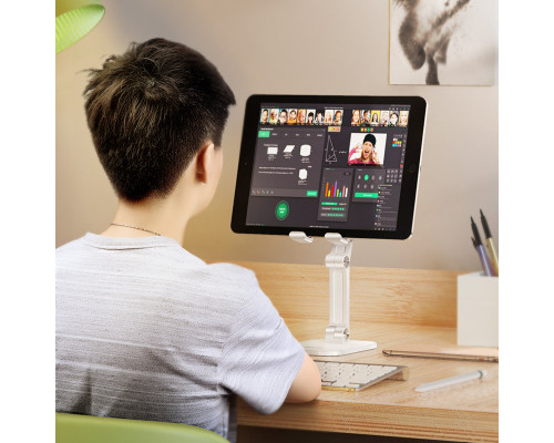 Тримач для мобільного HOCO PH34 Excelente double folding desktop stand White
