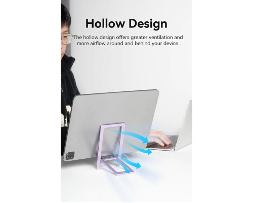 Тримач для телефону Vention Portable Cell Phone Stand Holder for Desk Aluminum Alloy Type Gray (KCZH0)