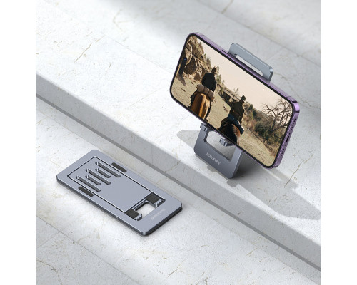 Тримач для мобільного BOROFONE BH112 Kerry metal folding desktop stand Metal Gray