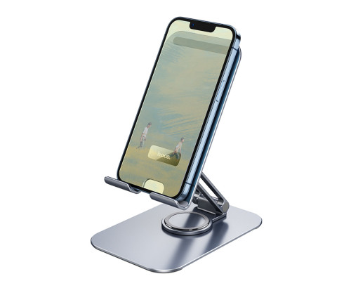 Тримач для мобільного HOCO PH50 Plus Ivey dual axis rotating metal tablet desktop holder