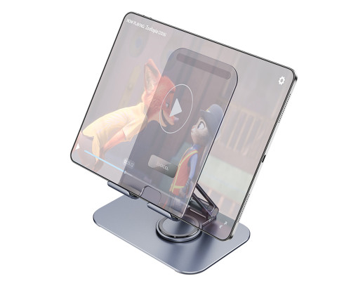 Тримач для мобільного HOCO PH50 Plus Ivey dual axis rotating metal tablet desktop holder