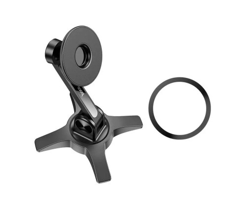 Тримач для мобільного HOCO HD2 Joy ring magnetic desktop stand Black