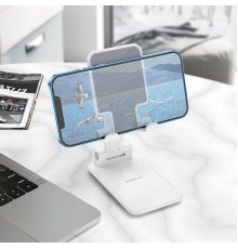 Тримач для мобільного BOROFONE BH81 Astral folding desktop stand White