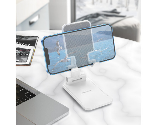 Тримач для мобільного BOROFONE BH81 Astral folding desktop stand White