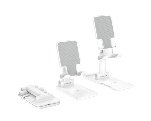 Тримач для мобільного BOROFONE BH81 Astral folding desktop stand White