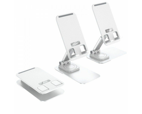 Тримач для мобільного HOCO PH50 Ivey folding rotatable desktop holder White