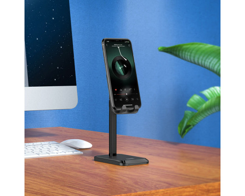 Тримач для мобільного HOCO PH27 Stable telescopic desktop stand Black