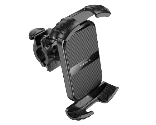 Велотримач для телефона BOROFONE BH105 Crown bicycle motorcycle universal holder Black (6941991108600)