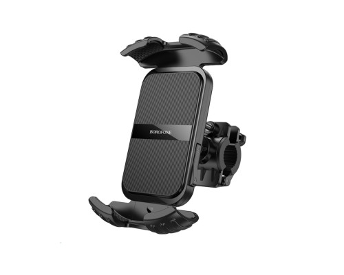 Велотримач для телефона BOROFONE BH105 Crown bicycle motorcycle universal holder Black (6941991108600)