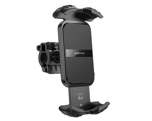 Велотримач для телефона BOROFONE BH105 Crown bicycle motorcycle universal holder Black (6941991108600)