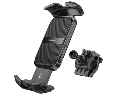 Велотримач для телефона BOROFONE BH105 Crown bicycle motorcycle universal holder Black (6941991108600)