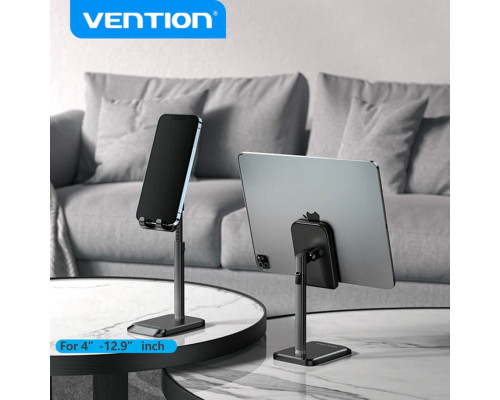 Тримач для телефону Height Adjustable Desktop Cell Phone Stand Black Aluminum Alloy Type (KCQB0)