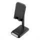 Тримач для телефону Height Adjustable Desktop Cell Phone Stand Black Aluminum Alloy Type (KCQB0)