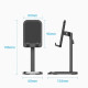 Тримач для телефону Height Adjustable Desktop Cell Phone Stand Black Aluminum Alloy Type (KCQB0)