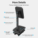 Тримач для телефону Height Adjustable Desktop Cell Phone Stand Black Aluminum Alloy Type (KCQB0)