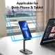 Тримач для телефону Height Adjustable Desktop Cell Phone Stand Black Aluminum Alloy Type (KCQB0)
