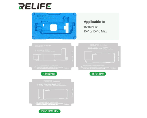 Тримач BGA трафаретів RELIFE RL-601T (iP X- iP17 Pro Max) PLS-00-00158326