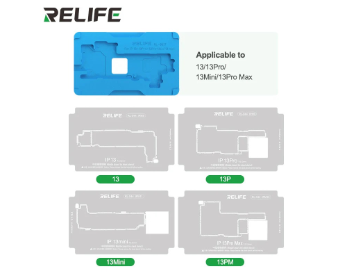 Тримач BGA трафаретів RELIFE RL-601T (iP X- iP17 Pro Max) PLS-00-00158326