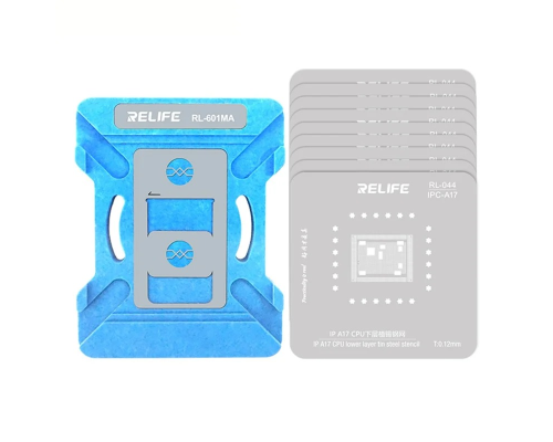 Тримач BGA трафаретів RELIFE RL-601MA та набір трафаретів(CPU A8-A18 Pro) PLS-00-00154395