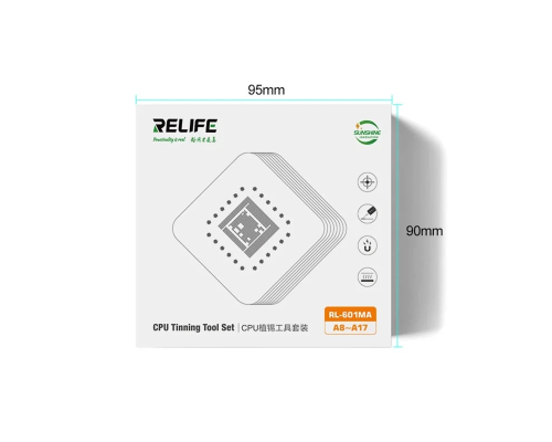 Тримач BGA трафаретів RELIFE RL-601MA та набір трафаретів(CPU A8-A18 Pro) PLS-00-00154395