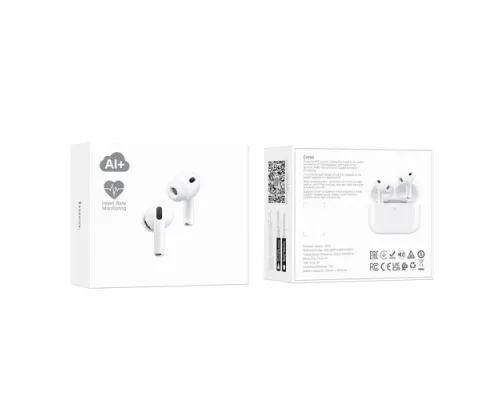Навушники бездротові HOCO EW98 ANC Intel.AI translation+heart rate monitoring (App) White mag-6942007675703153865