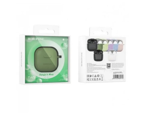 Навушники бездротові BOROFONE BW29 Charm true wireless BT headset TWS темно-зелені mag-6974443389807137656
