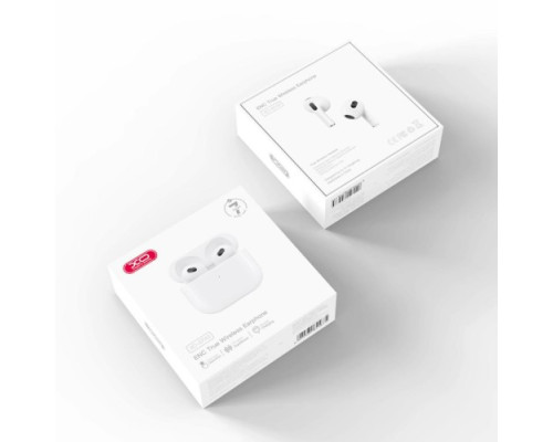 Навушники бездротові XO EF43 Bluetooth headset (with wireless charging function) Білі mag-692068084569918855