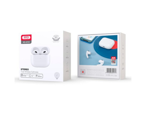 Навушники бездротові XO E10T Simple Version same Airpods 3 without wireless charging function білі mag-6920680824724134571